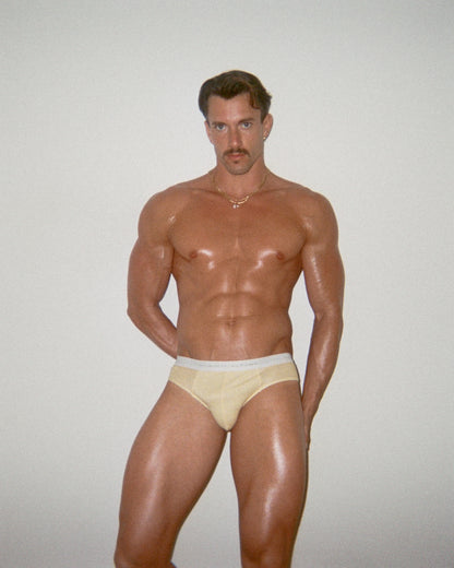 Ribbed Tencel Brief - Butter