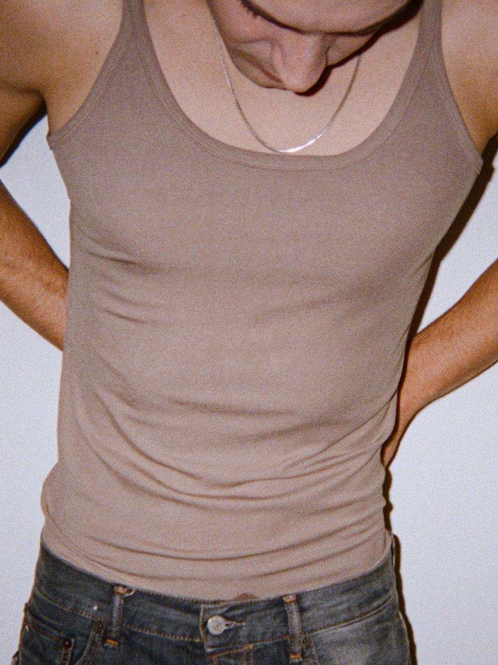 The DOMINIC ALBANO COLLECTION scoop neck sand tank — crafted in sustainable Lyocel fabric. Designed with clean lines, a sculpted fit, and breathable softness for everyday wear. Inspired by queer culture, European style, and nostalgia, each piece blends minimalism with luxury. Thoughtful design, slow-fashion pacing, and timeless silhouettes make these essentials modern, versatile, and enduring.
