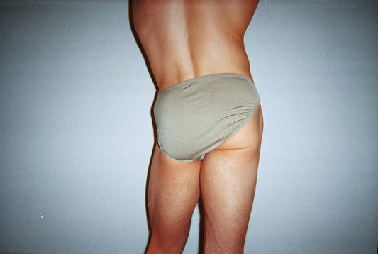 Dominic Albano Collection olive green Tencel bikini brief men's underwear