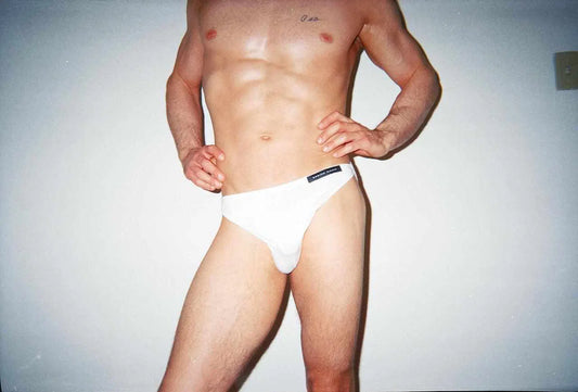 Dominic Albano Collection men's Tencel white bikini brief underwear