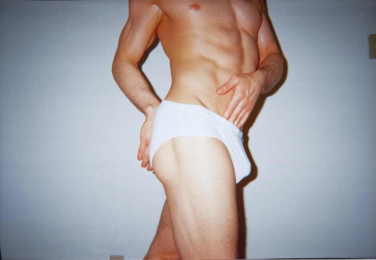 Dominic Albano Collection men's Tencel white brief underwear