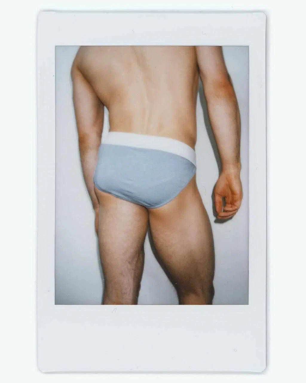 Pastel blue athletic sport brief men's underwear polaroid